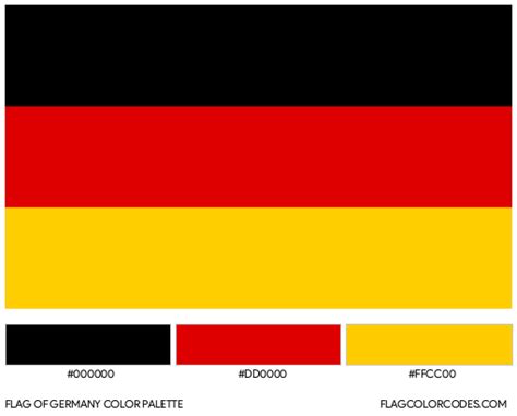 Germany flag color codes