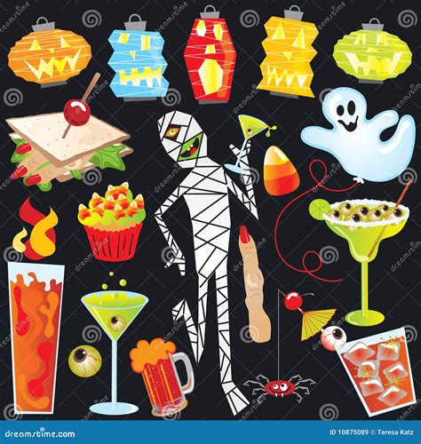 Halloween Party Clip Art Royalty Free Stock Images - Image: 10875089