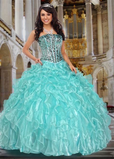 Teal Quinceanera Dresses | DressedUpGirl.com