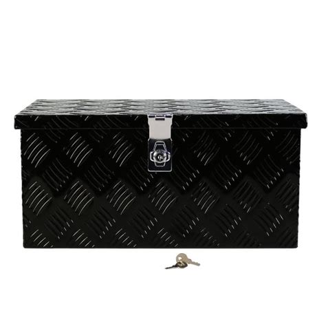 20" Black Aluminum Tool Box with Side Handle, Lock and Keys - Bed Bath & Beyond - 39158522