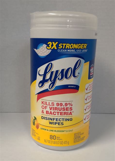 Lysol Disinfecting Wipes 80ct - Safety 1st PPE