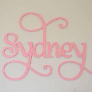 Emma Wood Name Sign for Nursery Wall Hanging Custom Name for Above Crib Decor Nursery Wall Art ...