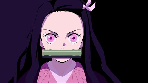 Nezuko Kamado Demon Slayer Kimetsu no Yaiba Art Wallpaper, HD Minimalist 4K Wallpapers, Images ...