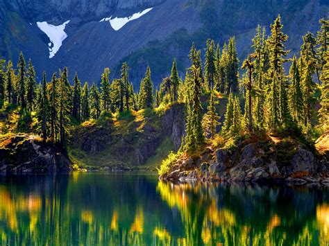 Reflection In Calm Lake HD desktop wallpaper : Widescreen : High ...