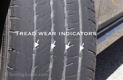 Tire Tread Wear Indicator Bars