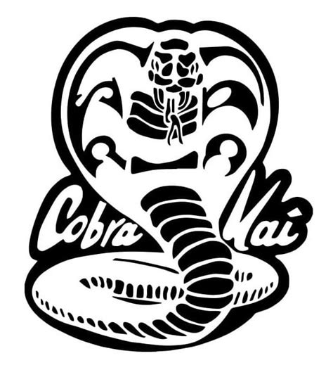 Logo Cobra Kai coloring page Färbung Seite - Kostenlose druckbare Malvorlagen für Kinder