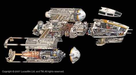 Y-Wing Cutaway Star Wars Books, Star Wars Art, Star Trek, Concept Ships ...