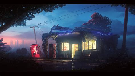 Old gas station by UnidColor on DeviantArt