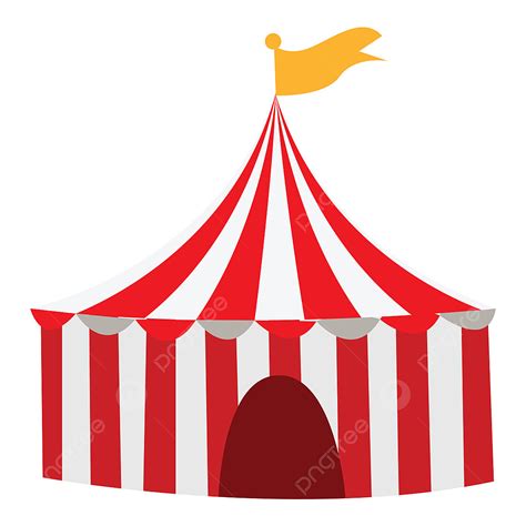 Circus Tent Clipart Transparent PNG Hd, Circus Tent Illustration Vector On White Background ...