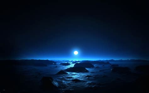 moon, Nature, Moonlight, Night, Rock, Beach, Water Wallpapers HD / Desktop and Mobile Backgrounds