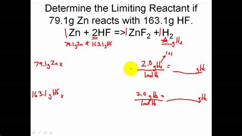 Limiting Reactant Questions And Answers