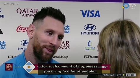 Lionel Messi video with World Cup TV reporter Sofia Martinez goes viral before Argentina vs ...