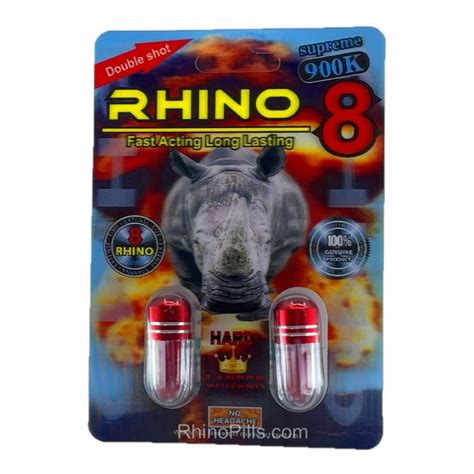 Rhino 8. Supreme 900K 20 Pills - Rhino Pills