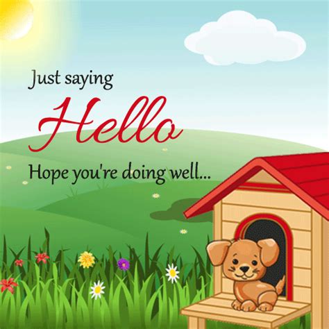 Just To Say Hello... Free Hi eCards, Greeting Cards | 123 Greetings