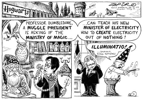 Zapiro on Twitter: "Zapiro's cartoon published @dailymaverick (28 February 2023) on Wizardry # ...