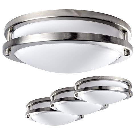 Luxrite LED Flush Mount Ceiling Light, 10 Inch, Dimmable, 5000K Bright ...