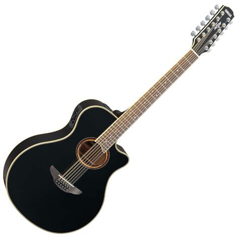 DISC Yamaha APX700II 12 String Electro Acoustic Guitar, Black at Gear4music