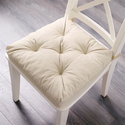 MALINDA Coussin de chaise, beige clair, 40/35x38x7 cm - IKEA