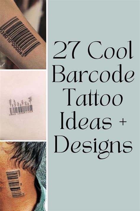 27 Cool Barcode Tattoo Ideas + Designs - Tattoo Glee