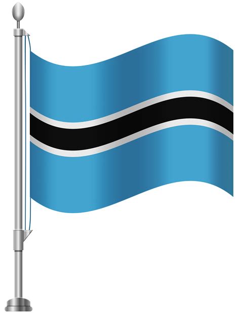 Botswana Flag PNG Clip Art - Best WEB Clipart