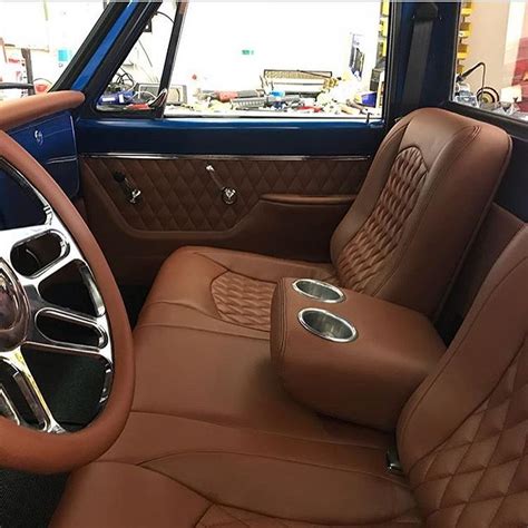 The Hog Ring on Instagram: “Custom 1968 #chevy truck interior by ...