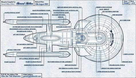 Star Trek Uss Enterprise 1701 Blueprints