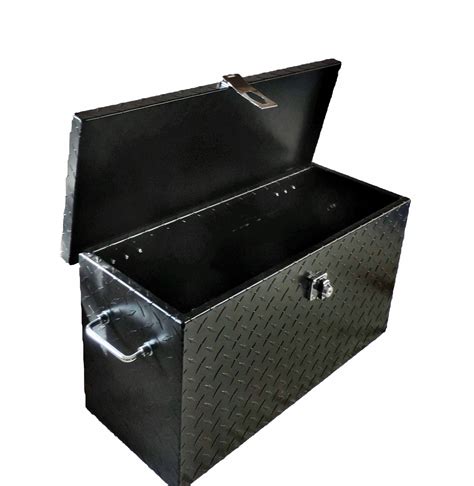 Diamond Plate Black Aluminum Tool Box Small 16" Universal Fit - Walmart.com