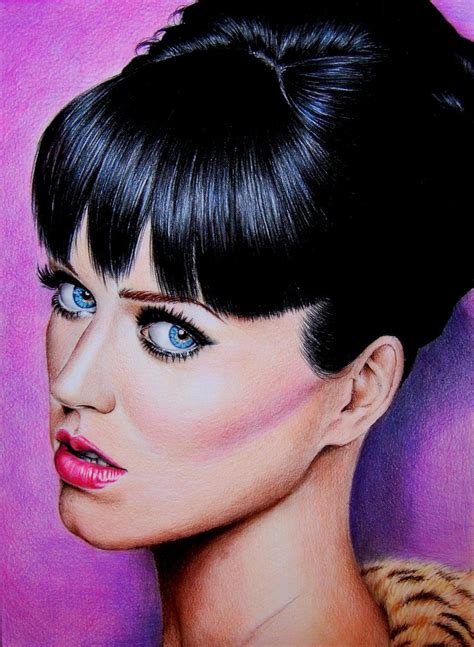 Katy Perry by Valontine.deviantart.com on @deviantART | Color pencil drawing, Portrait drawing ...