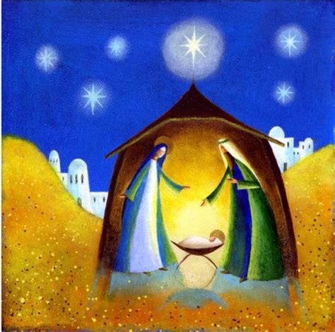 Modern Nativity Painting at PaintingValley.com | Explore collection of Modern Nativity Painting