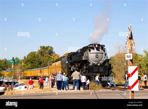 Historic Challenger locomotive steam engine during September 2005 visit to Boise, Idaho Stock ...