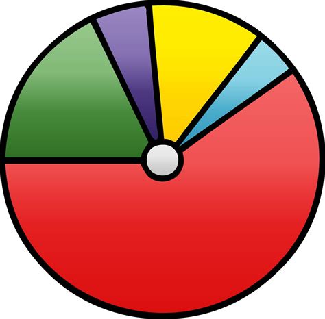 gradient shaded cartoon pie chart 10391186 Vector Art at Vecteezy