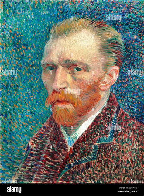 Vincent van Gogh: Self-Portrait. 1887. Oil on canvas. Art Institute of Chicago, Chicago, IL, USA ...