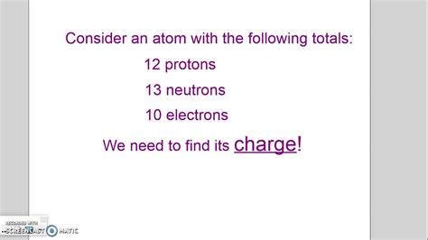 How To Determine An Atoms Charge