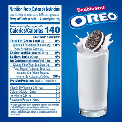 Double Stuf Oreo Nutrition Information | Besto Blog