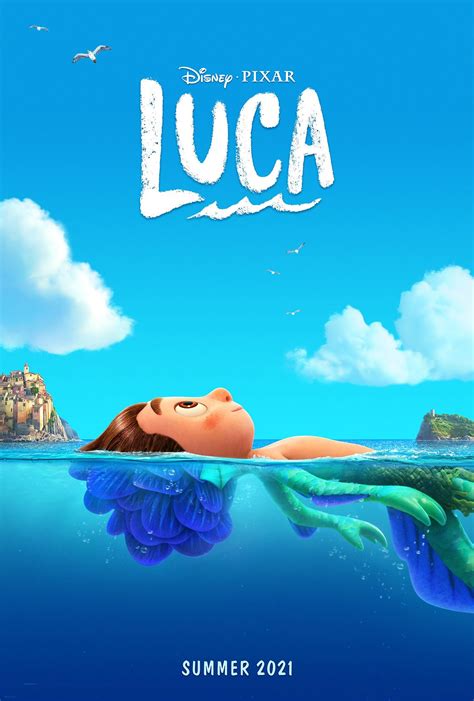 Luca Poster Shows Pixar Blending Seaside Fun and Monsters