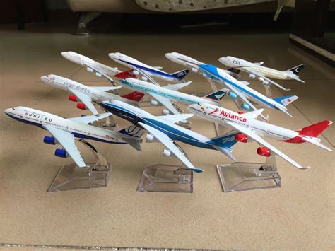 10PCS BOEING747 Passenger Airplane Alloy Plane Aircraft Metal Diecast Model A4 - Contemporary ...