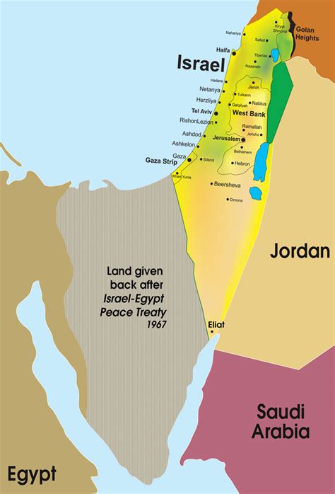 Israel Map High Resolution