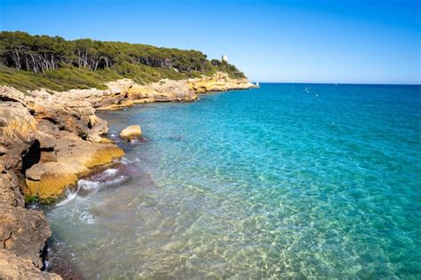 Premium Photo | Cala de roca plana beach in tarragona