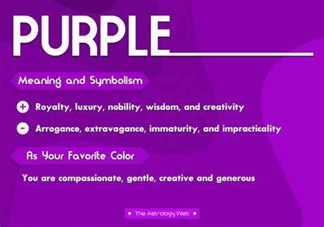 Purple Color Meaning and Symbolism | The Astrology Web