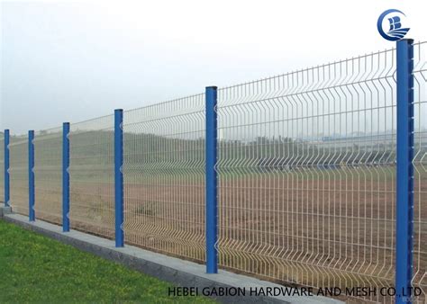 PVC Powder Coated 3D Curved Wire Mesh Fence Panel Easy Installation