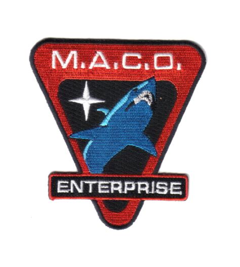 Star Trek Enterprise MACO Commandos Shark Logo Embroidered Patch | Starbase Atlanta