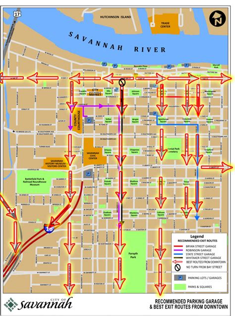 Printable Map Of Savannah Historic District