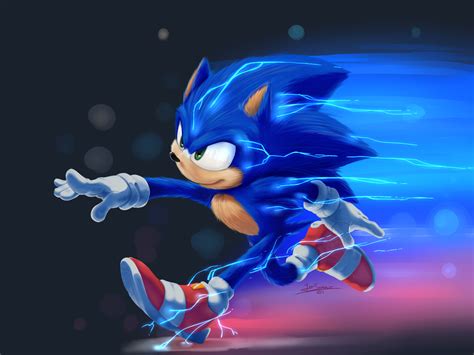 Sonic The Hedgehog Movie Fan Art - Movie Wallpaper