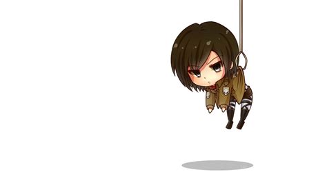 Download Chibi Mikasa Ackerman Wallpaper | Wallpapers.com