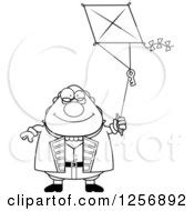 Royalty-Free (RF) Clipart Illustration of a Cartoon Benjamin Franklin Doing A Kite Experiment by ...