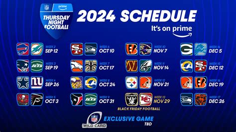 Sunday Night Football Schedule 2024 - Pauly Joelynn