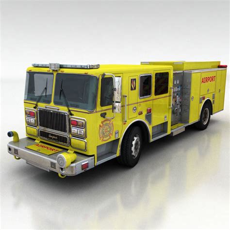 firetruck 1 3D Model Game ready .max - CGTrader.com