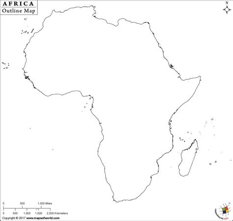 Africa Physical Map Blank | Hiking In Map