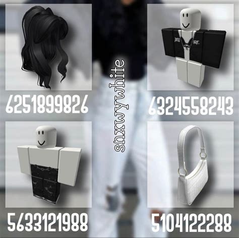 credits to @snxwywhite on instagram🖤 in 2021 | Roblox codes, Bloxburg ...