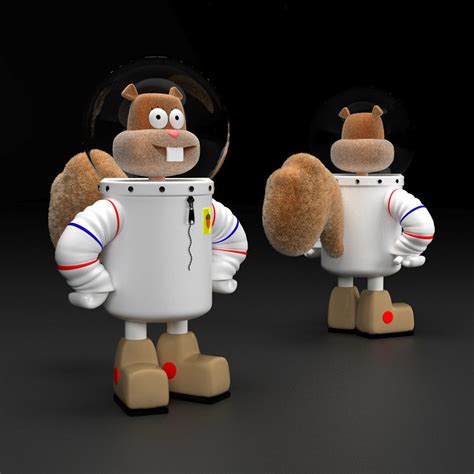 Sandy Cheeks 3D model | CGTrader